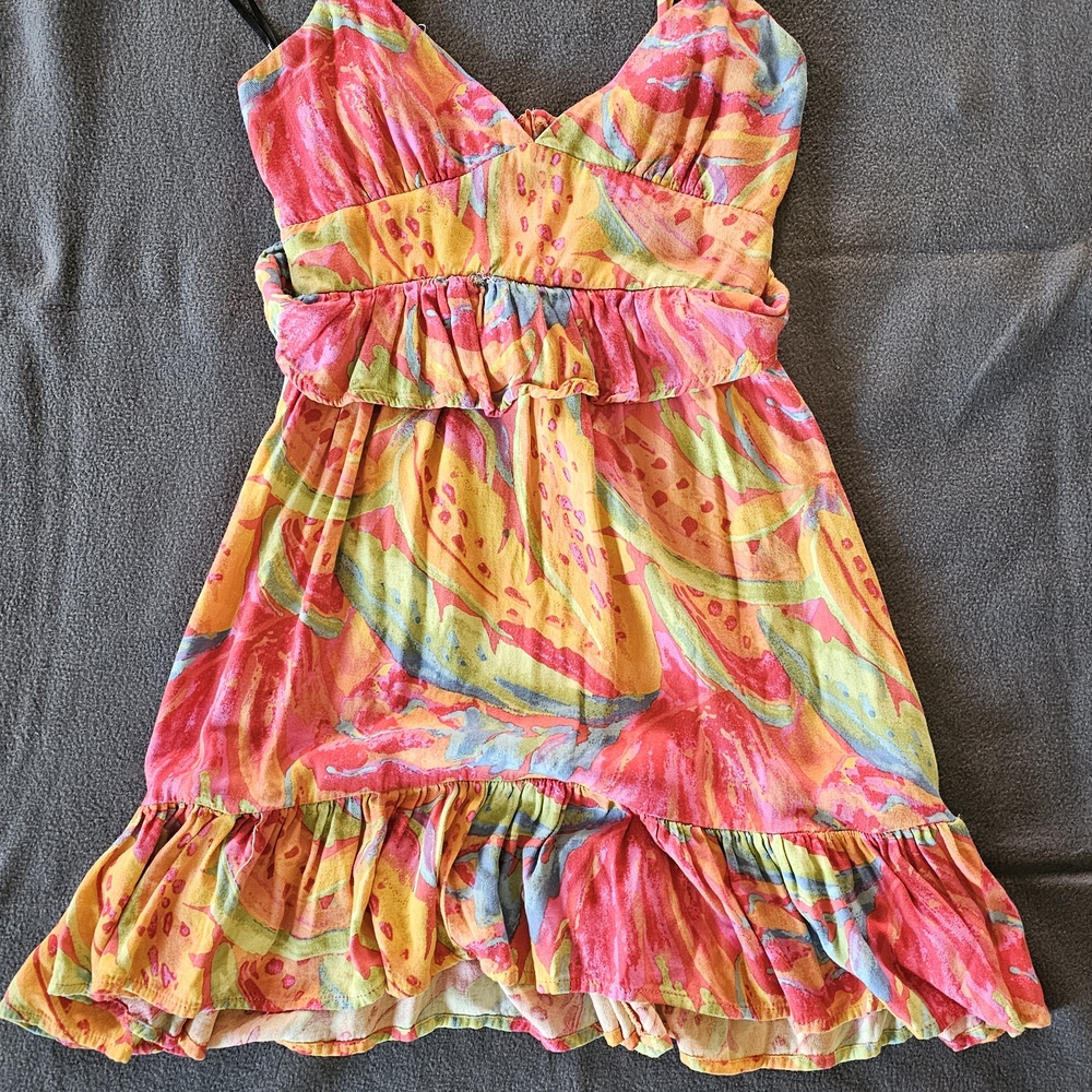 Forever 21 Vibrant Multicolor Mini Dress